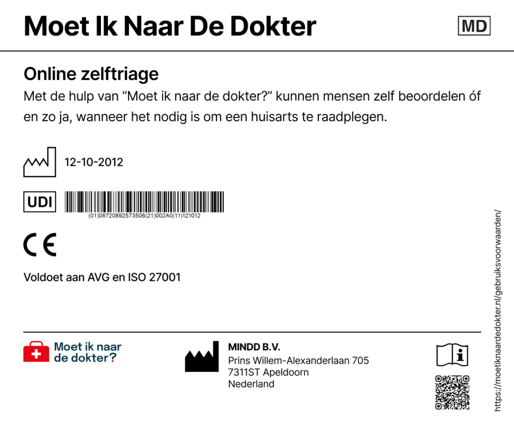 MDR label van Moet ik naar de dokter?